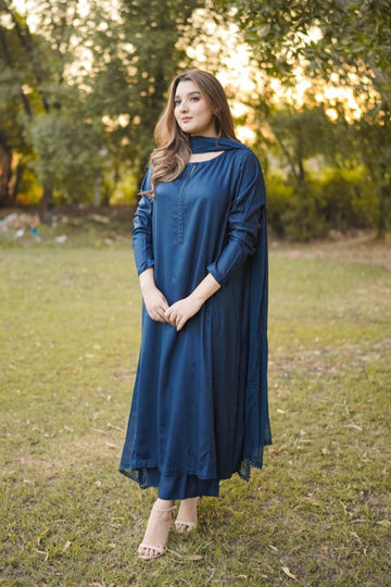 WINTER -  MIRAAN - Zinc - 3PC DRESS