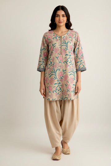 WINTER - ISHWA - 2Pc printed dress