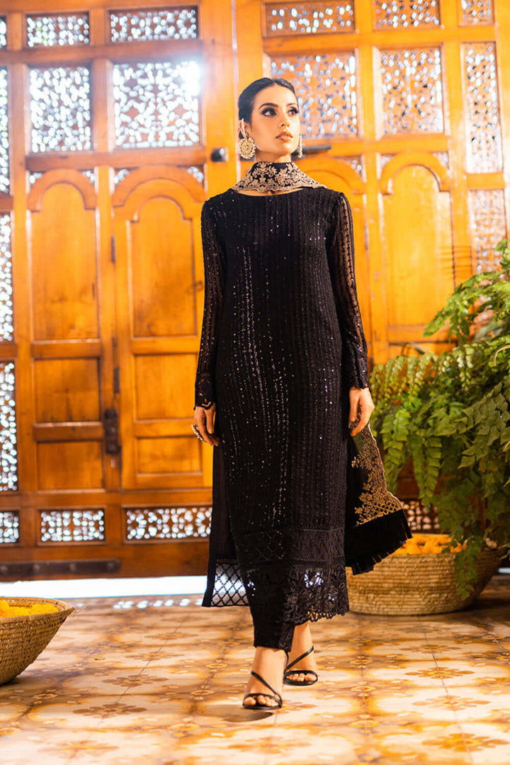 Best Selling - Onyx Dove - 3 PC Embroidered Suit