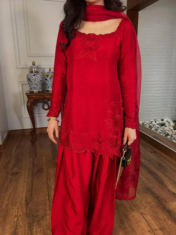 Zauq - 3pc Embroidered Dress